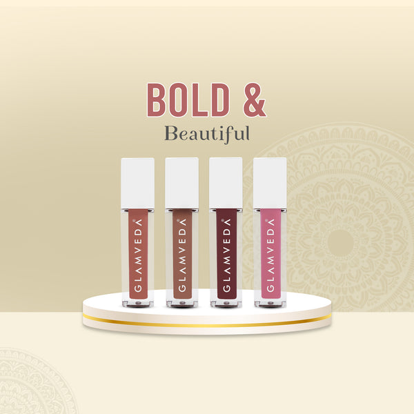 Glamveda X Rashami Desai Mini Liquid Lipstick Bold & Beautiful Combo 4.8ml