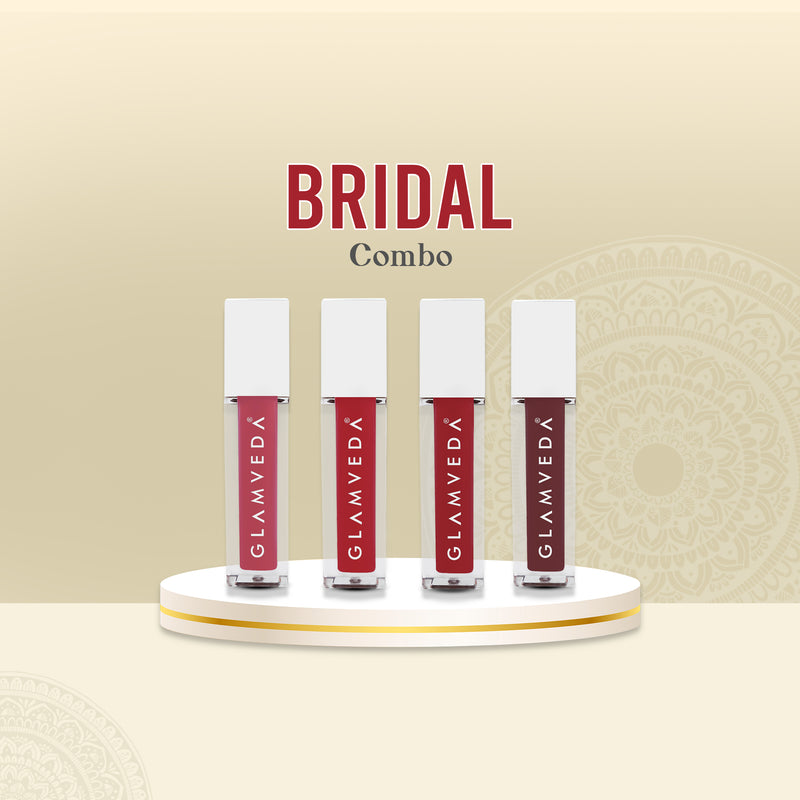 Glamveda X Rashami Desai Mini Liquid Lipstick Bridal Combo 4.8ml