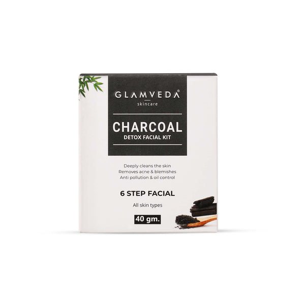 Glamveda Charcoal Detox & Anti Pollution Facial Kit 40gm
