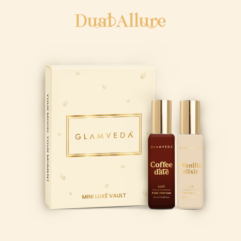 Café Romance Duo  - Coffee Date + Vanilla Elixir Luxury Pure Perfume Gift Set for Women 2 x 20ml