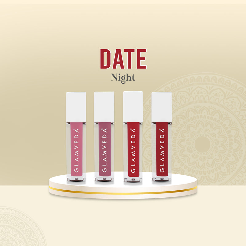 Glamveda X Rashami Desai Datenight Look Mini Liquid Lipstick | Pack of 4