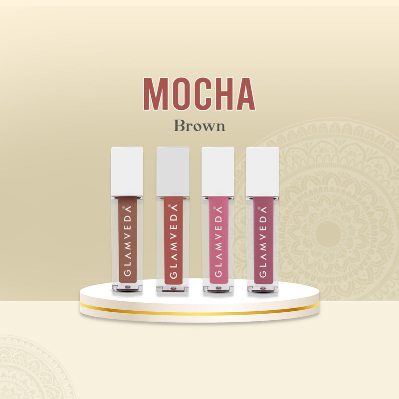 Glamveda X Rashami Desai Mini Liquid Lipstick Mocha Browns Combo 4.8ml