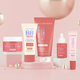 Glamveda 2% Kojic Acid 5-Step Skincare Routine Combo | Brightens Skin, Reduces Dark Spots, Evens Tone & Provides Lightweight Coverage | Face Wash, Spot Corrector, Serum, Cream & BB Cream For Fair Skin Tone