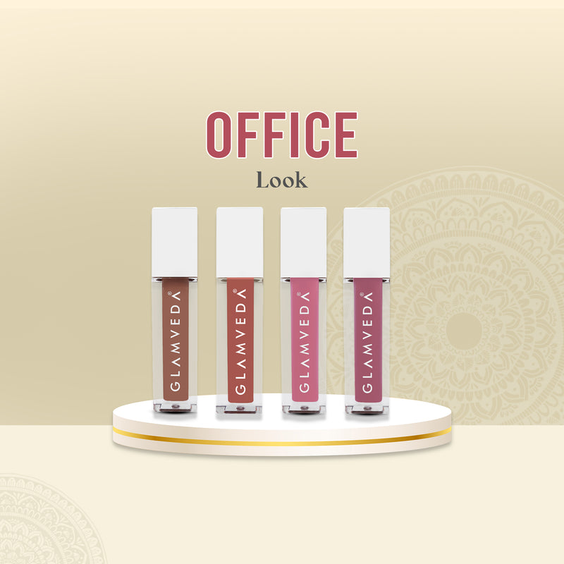 Glamveda X Rashami Desai Mini Liquid Lipstick Office Combo 4.8ml