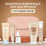 Glamveda Glutathione Skin Brightening and Lightening Combo | 5-Step Skincare Set For Glowing Skin |  ( Face Wash + Face Cream + Sunscreen + Serum + Under Eye Cream )