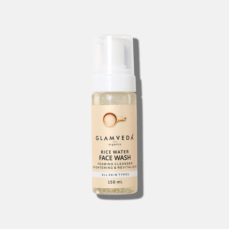 Glamveda Rice Water Brightening Foaming Face Wash