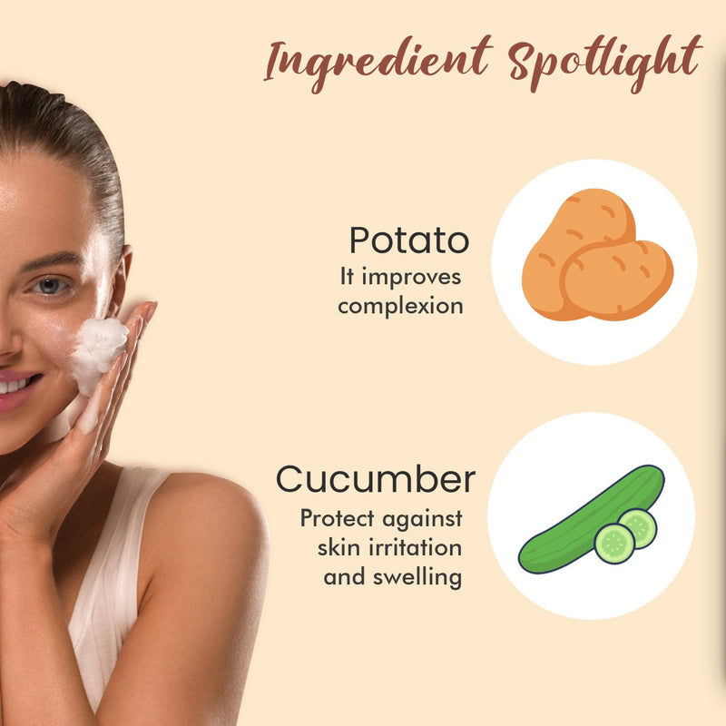 Ingredients of Glamveda Potato Anti Pigmentation Face wash