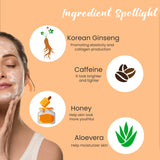 Ingredients of Glamveda Korean Ginseng & Honey Vitalizing Face Wash