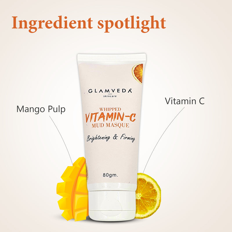 Ingredients of Glamveda Whipped Vitamin C Mud Mask