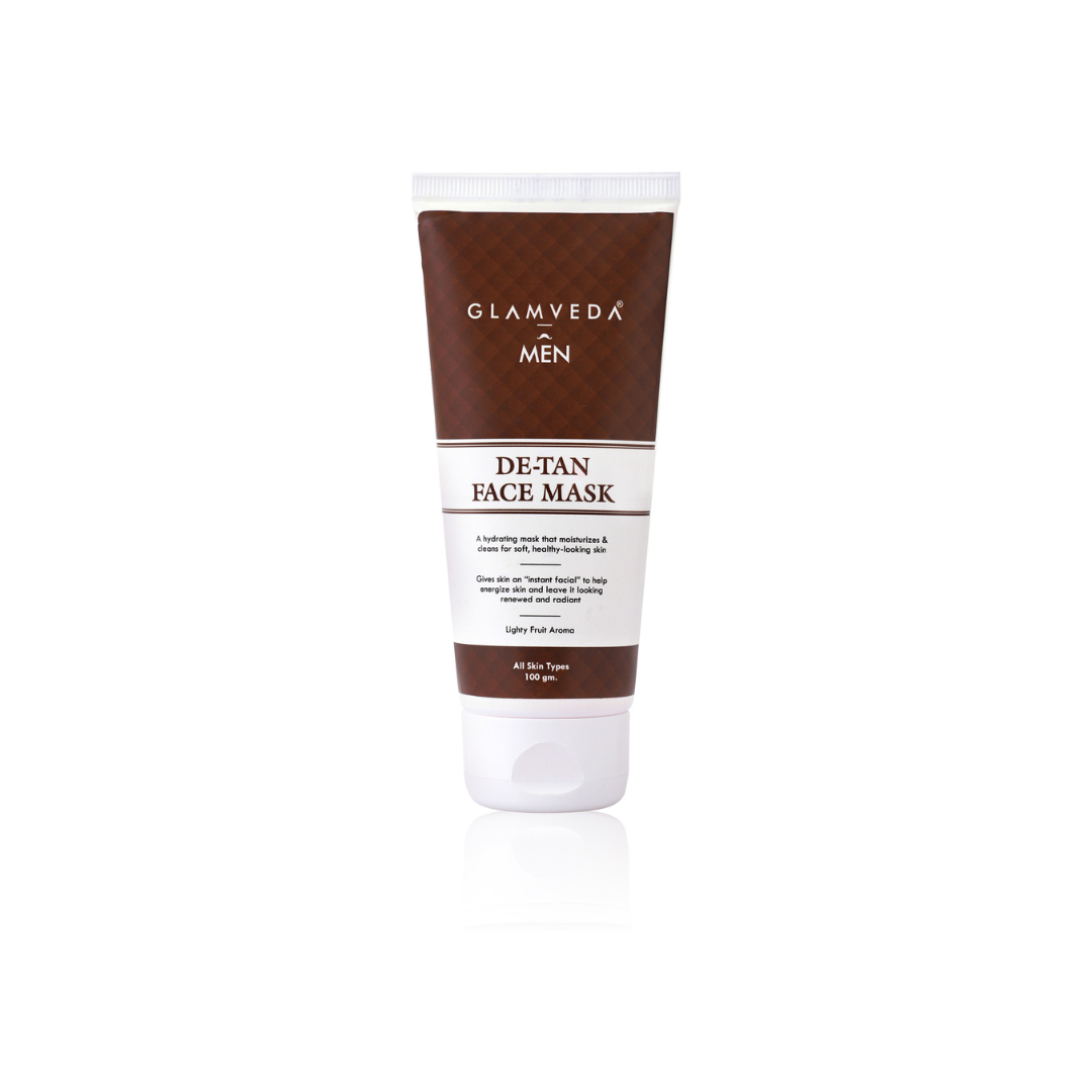 Glamveda Men De Tan Face Mask De Tan Face Mask Glamveda Skincare