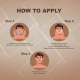 Glamveda Men D tan Face Scrub How to apply