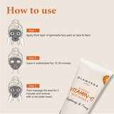 How to apply of Glamveda Whipped Vitamin C Mud Mask
