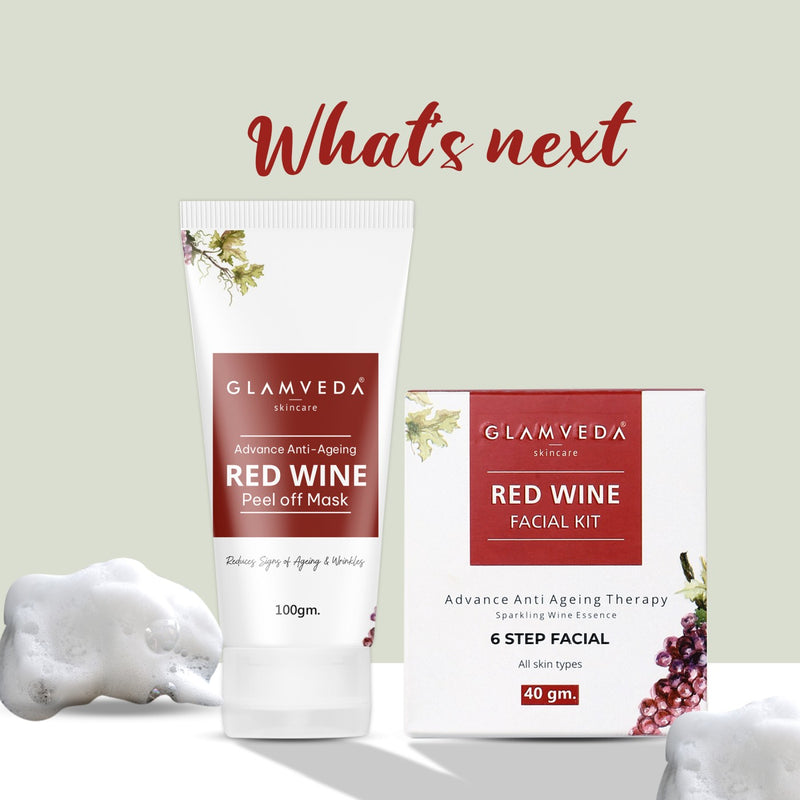 Glamveda Red Wine Advance Anti Ageing Face Wash What's More 