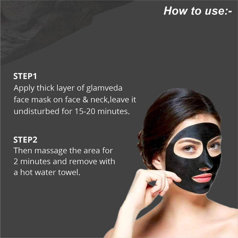 Glamveda Activated Charcoal Peel Off Mask How to Use