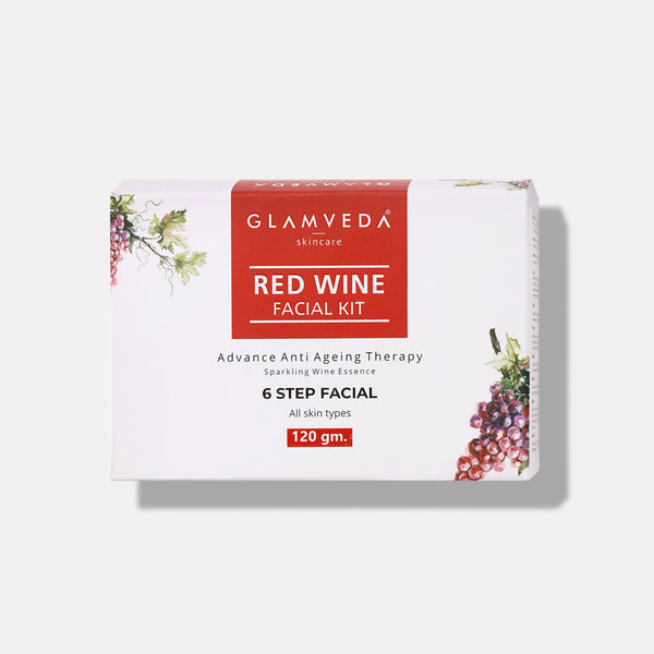 Glamveda Red Wine Advance Anti Ageing Facial Kit