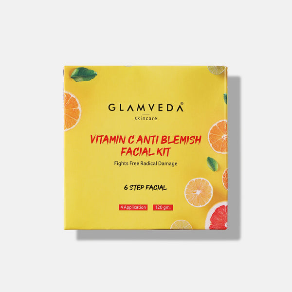 Glamveda Vitamin C Brightening & Anti Blemish Facial Kit