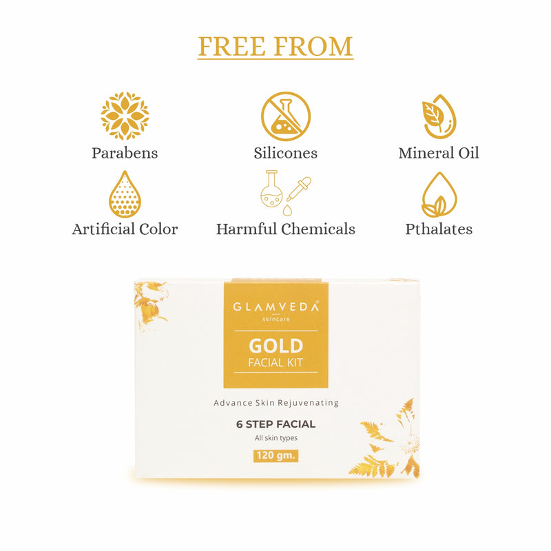 Glamveda Gold Rejuvenating Facial Kit free From 