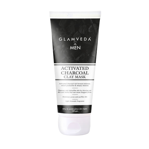 Glamveda Men Activated Charcoal Detox Clay Mask